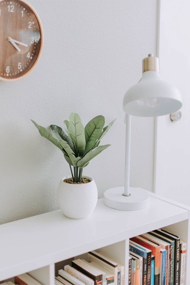 white wall
