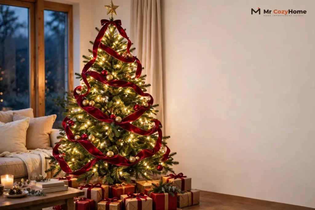 How to Put Ribbon on a Christmas Tree