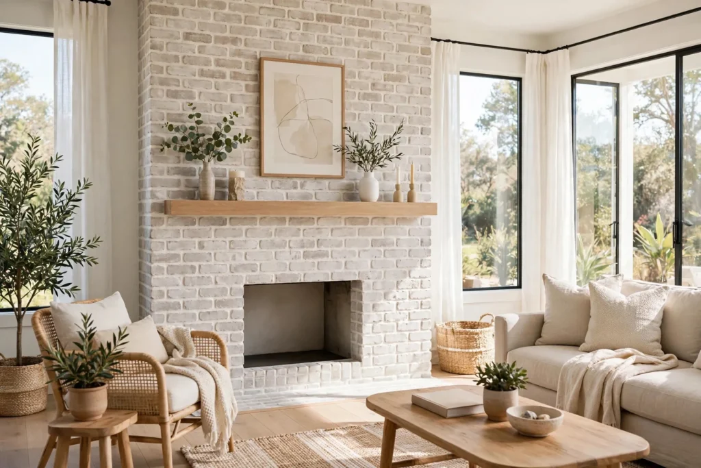 Limewash vs Whitewash Brick Fireplace: Which One Should You Choose?
